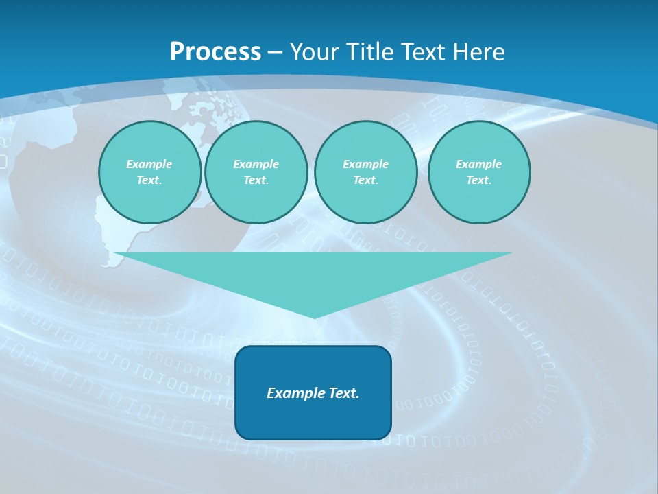 Blue Continent Modern PowerPoint Template