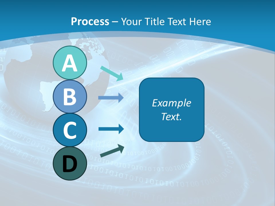 Blue Continent Modern PowerPoint Template