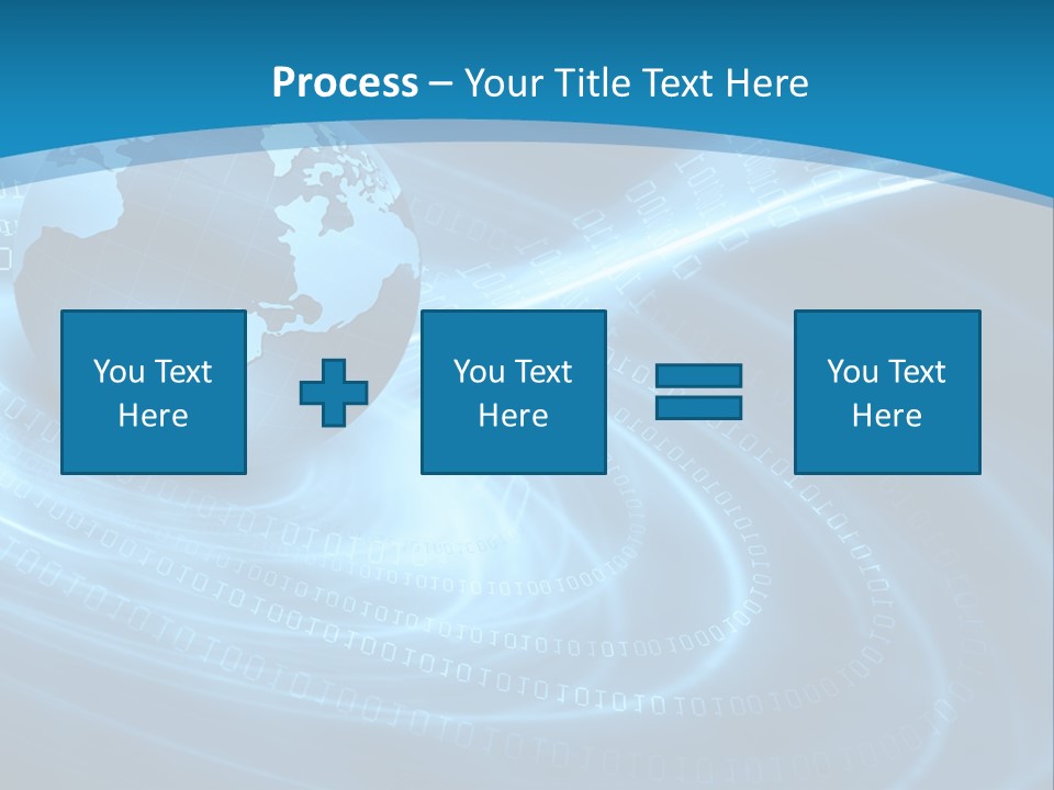 Blue Continent Modern PowerPoint Template