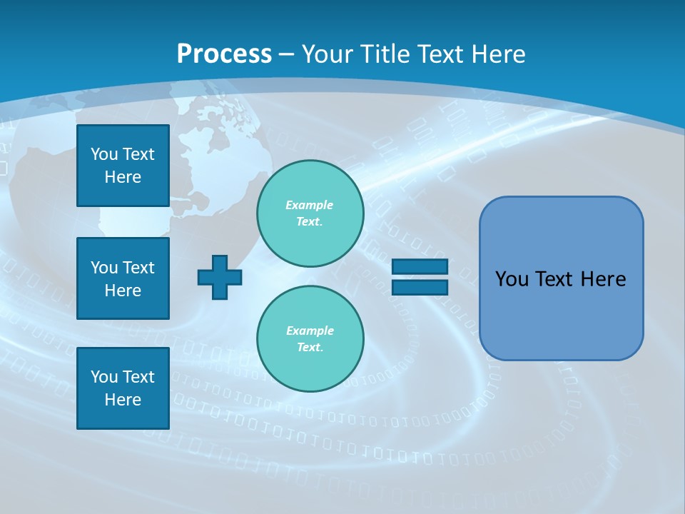 Blue Continent Modern PowerPoint Template