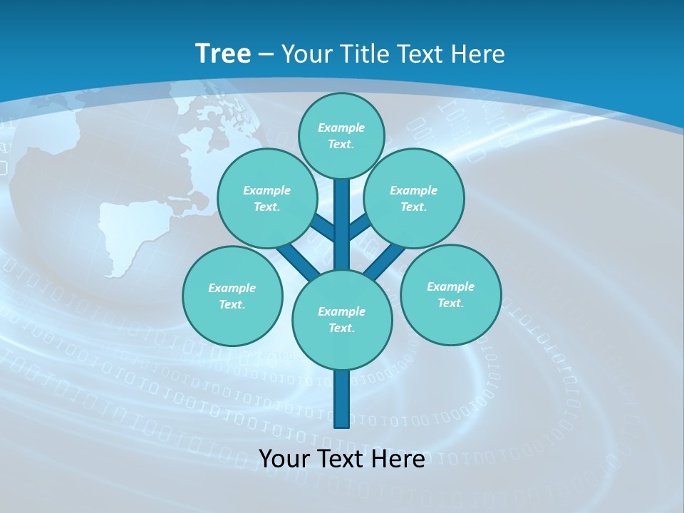 Blue Continent Modern PowerPoint Template