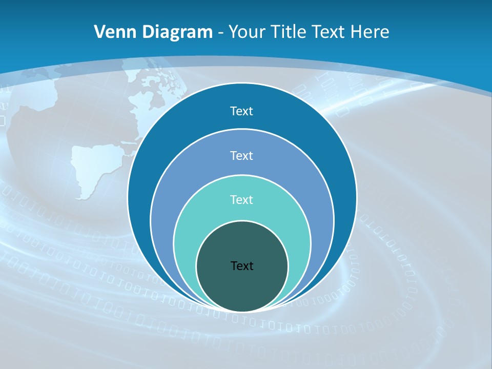 Blue Continent Modern PowerPoint Template