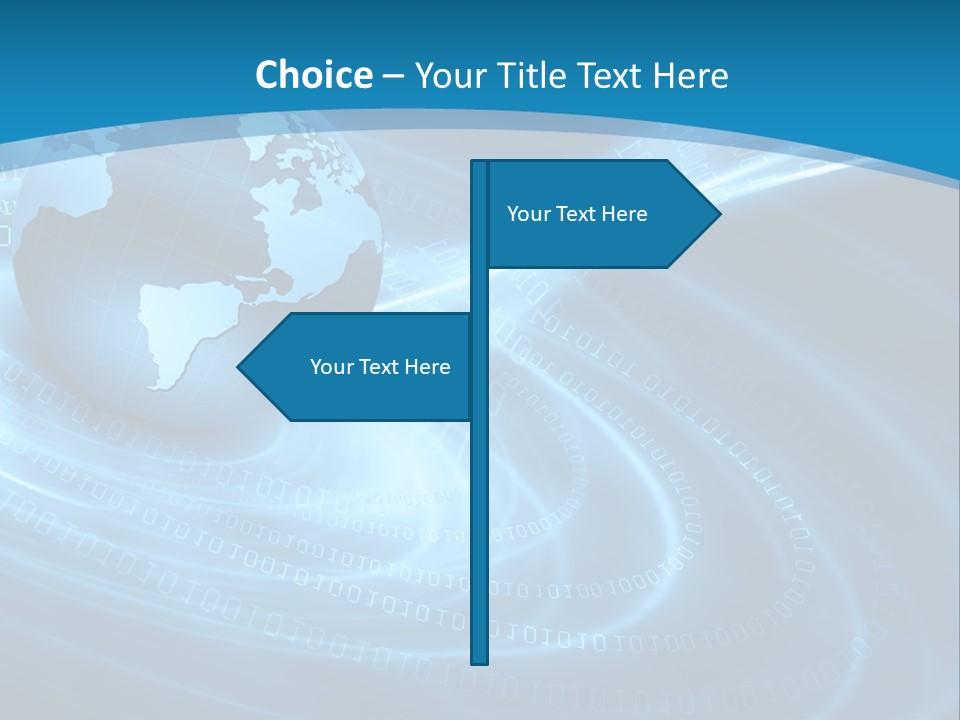 Blue Continent Modern PowerPoint Template