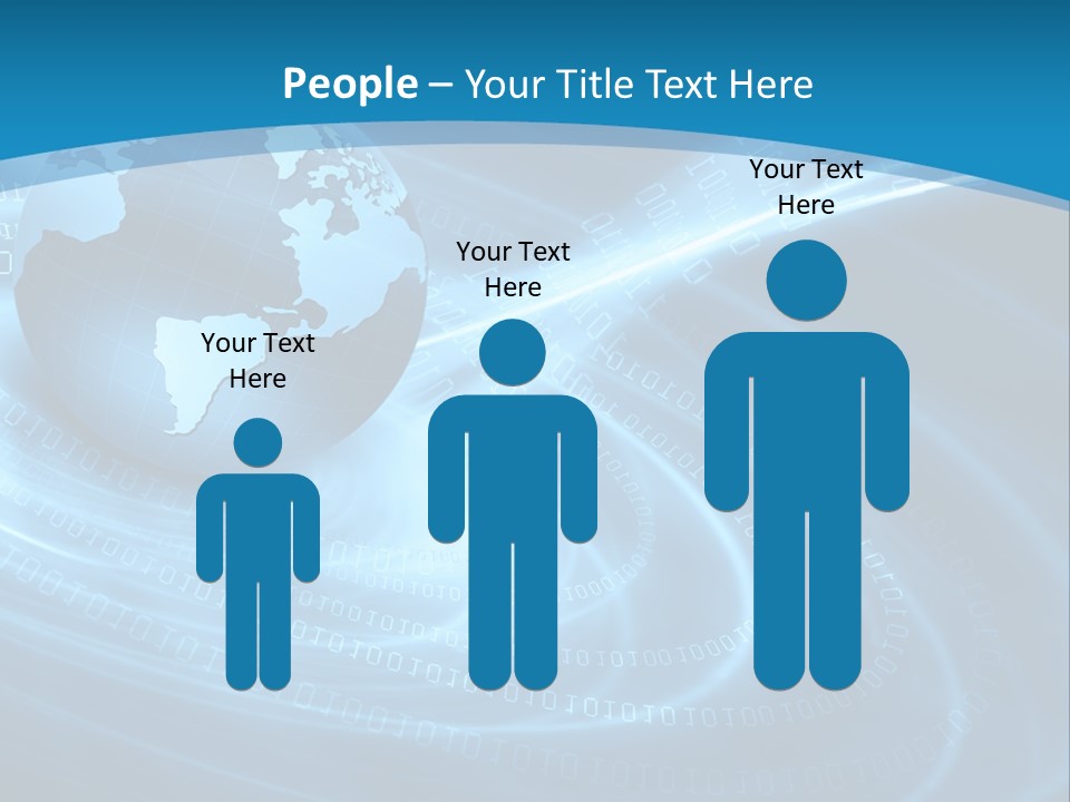 Blue Continent Modern PowerPoint Template