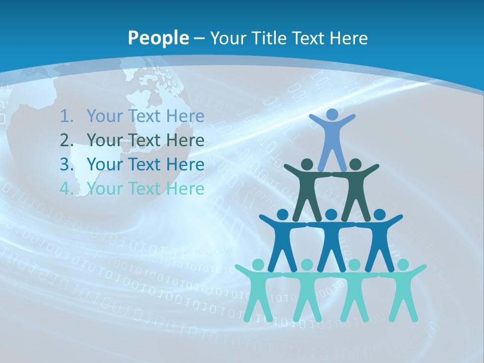 Blue Continent Modern PowerPoint Template