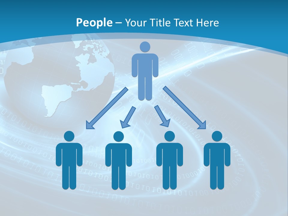 Blue Continent Modern PowerPoint Template