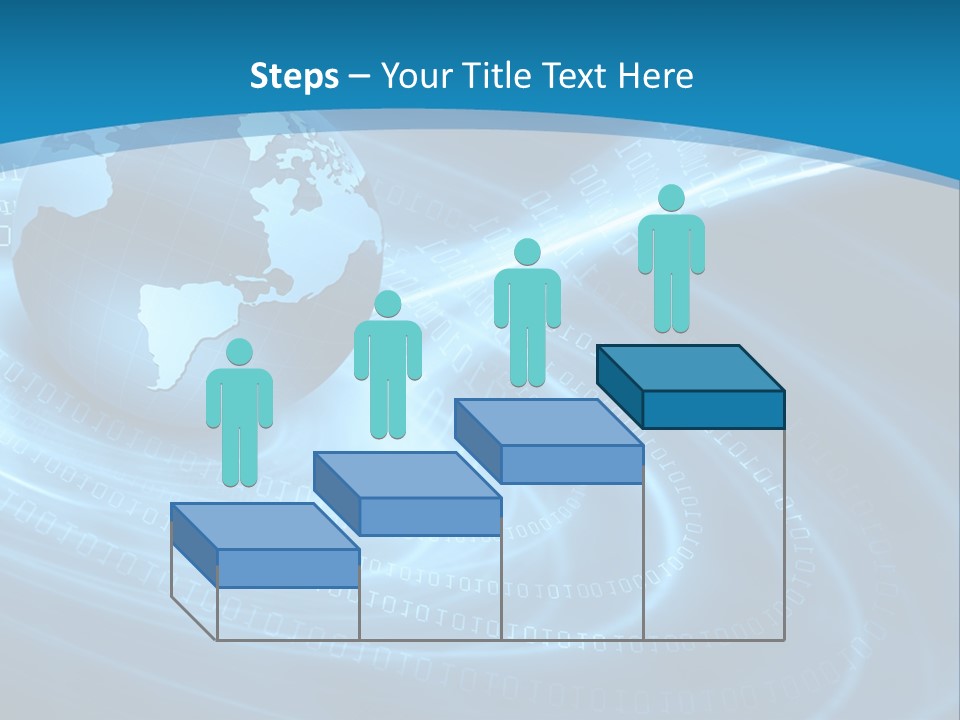 Blue Continent Modern PowerPoint Template