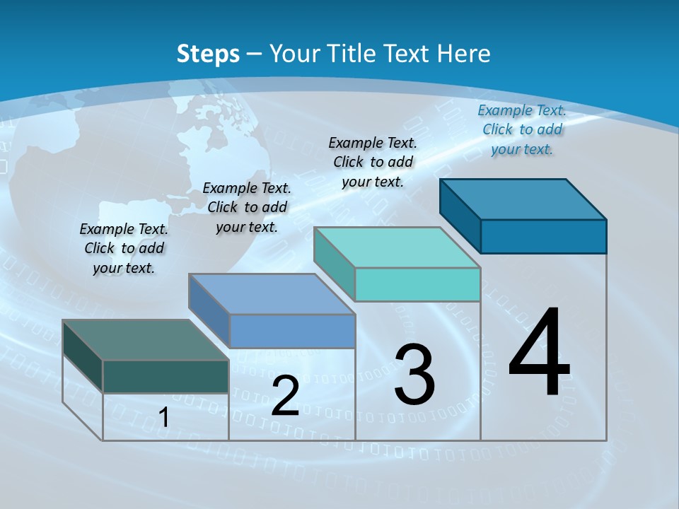 Blue Continent Modern PowerPoint Template