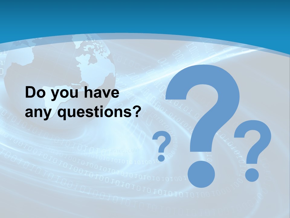 Blue Continent Modern PowerPoint Template