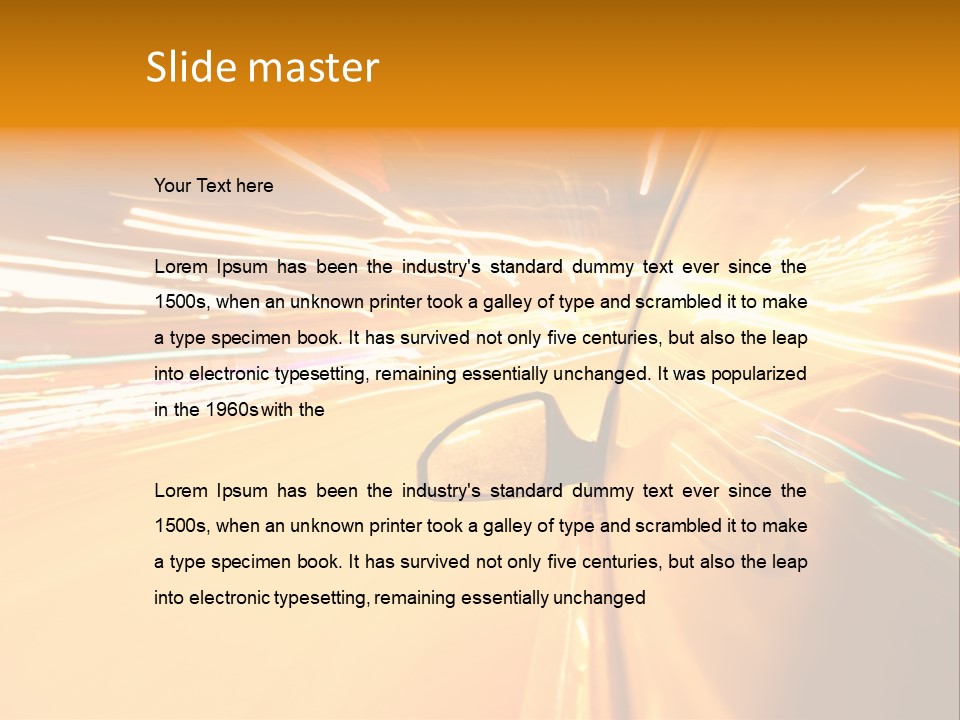 Mirror Highway Way PowerPoint Template