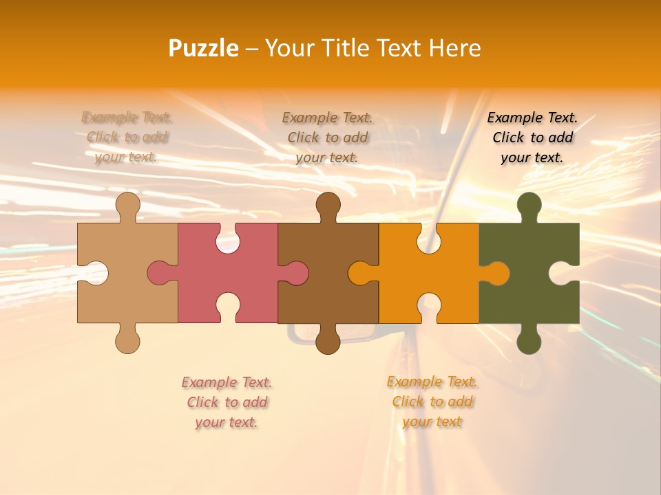 Mirror Highway Way PowerPoint Template