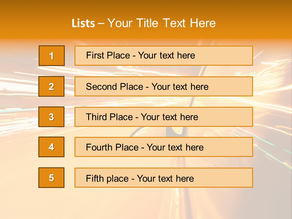 Mirror Highway Way PowerPoint Template
