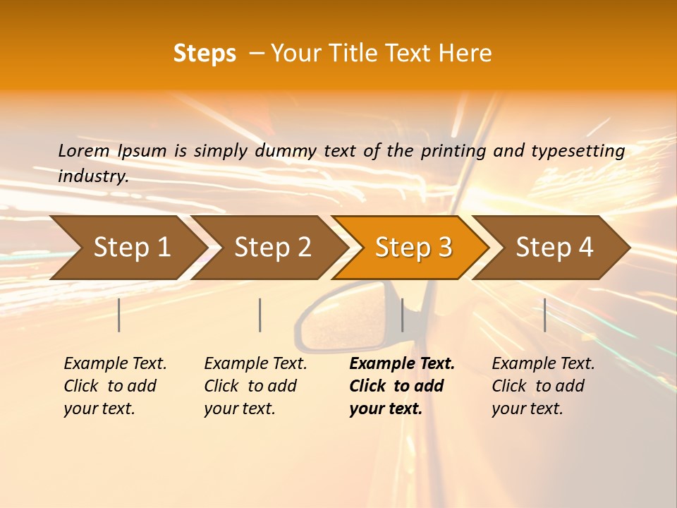 Mirror Highway Way PowerPoint Template