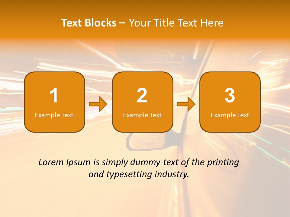 Mirror Highway Way PowerPoint Template