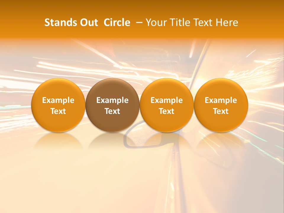 Mirror Highway Way PowerPoint Template