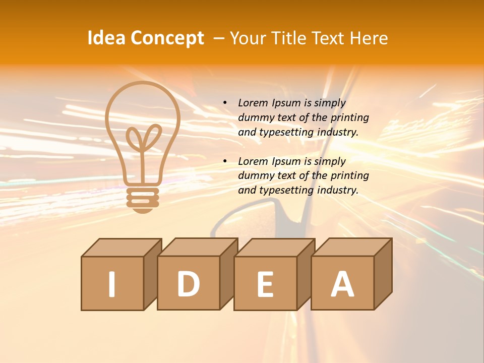 Mirror Highway Way PowerPoint Template