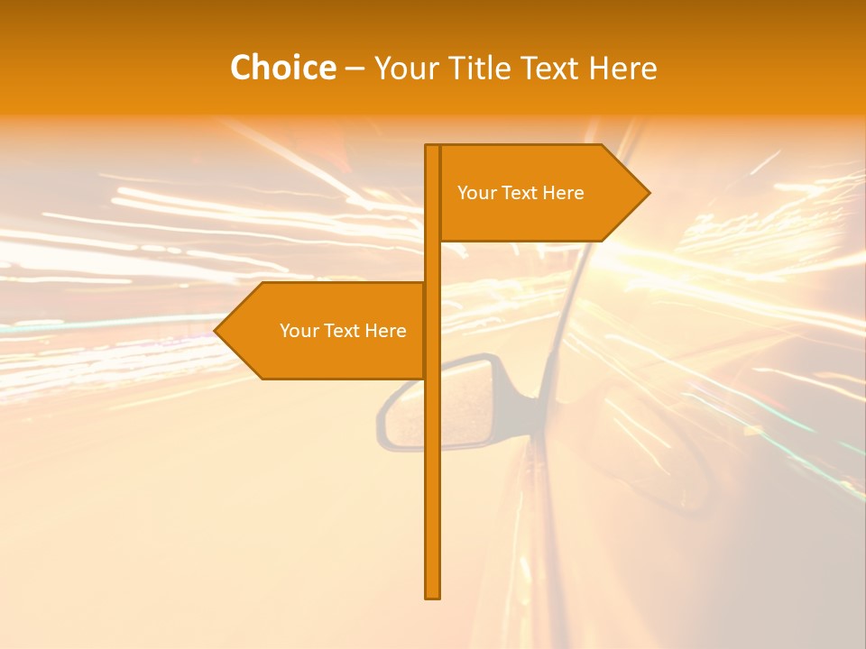 Mirror Highway Way PowerPoint Template