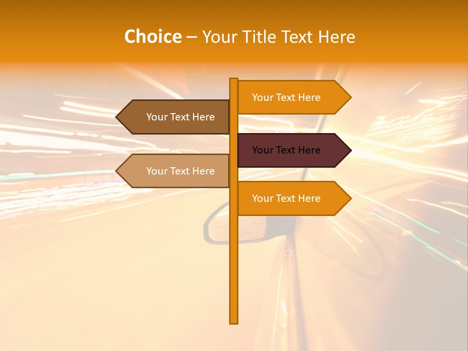 Mirror Highway Way PowerPoint Template