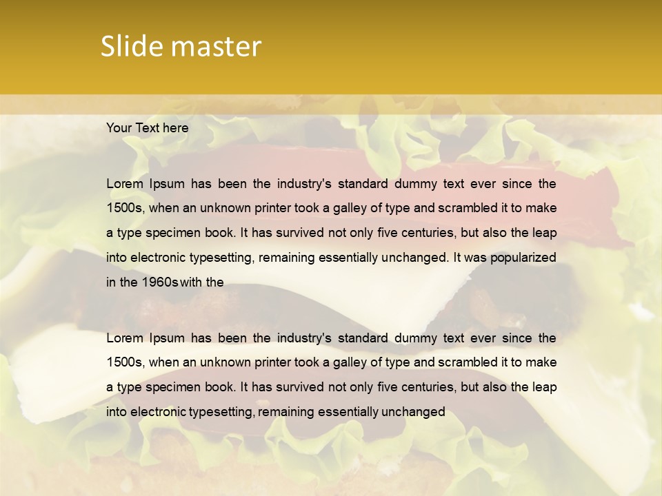 Bun Cuisine Juicy PowerPoint Template