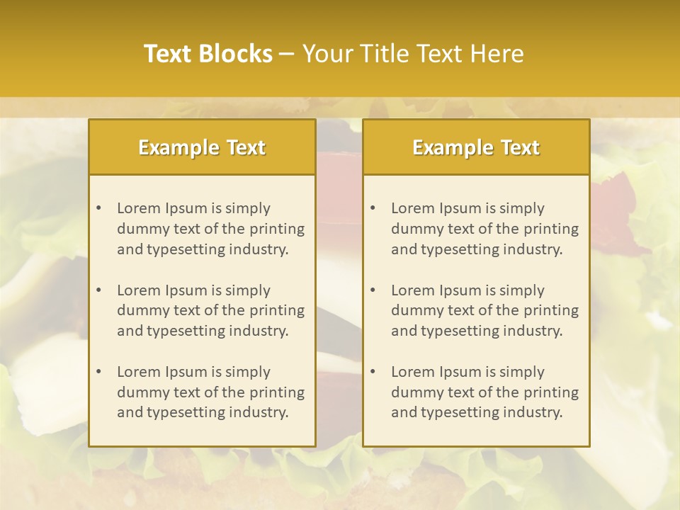 Bun Cuisine Juicy PowerPoint Template