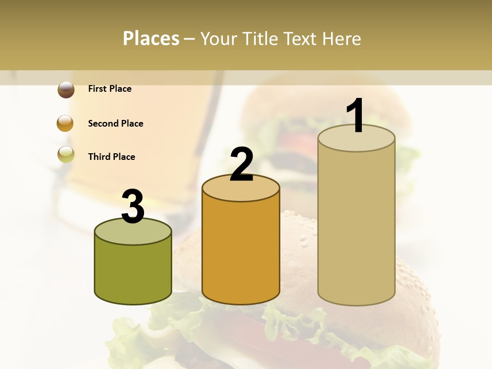 Unhealthy American Dinner PowerPoint Template