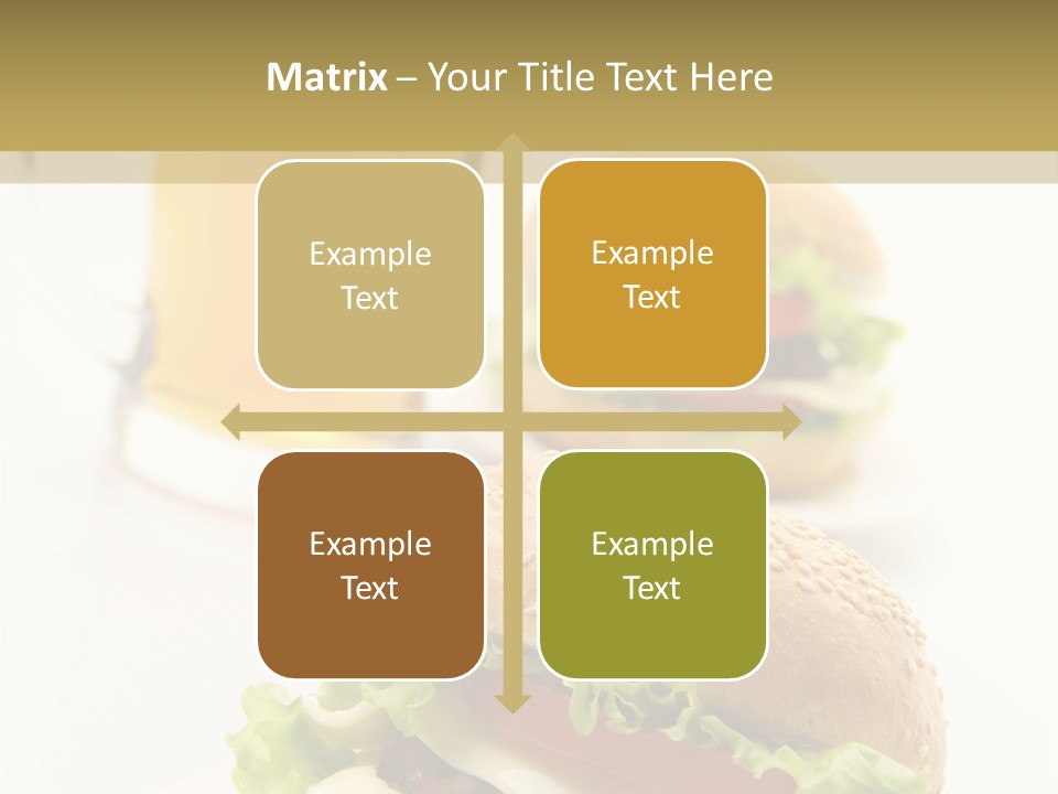 Unhealthy American Dinner PowerPoint Template