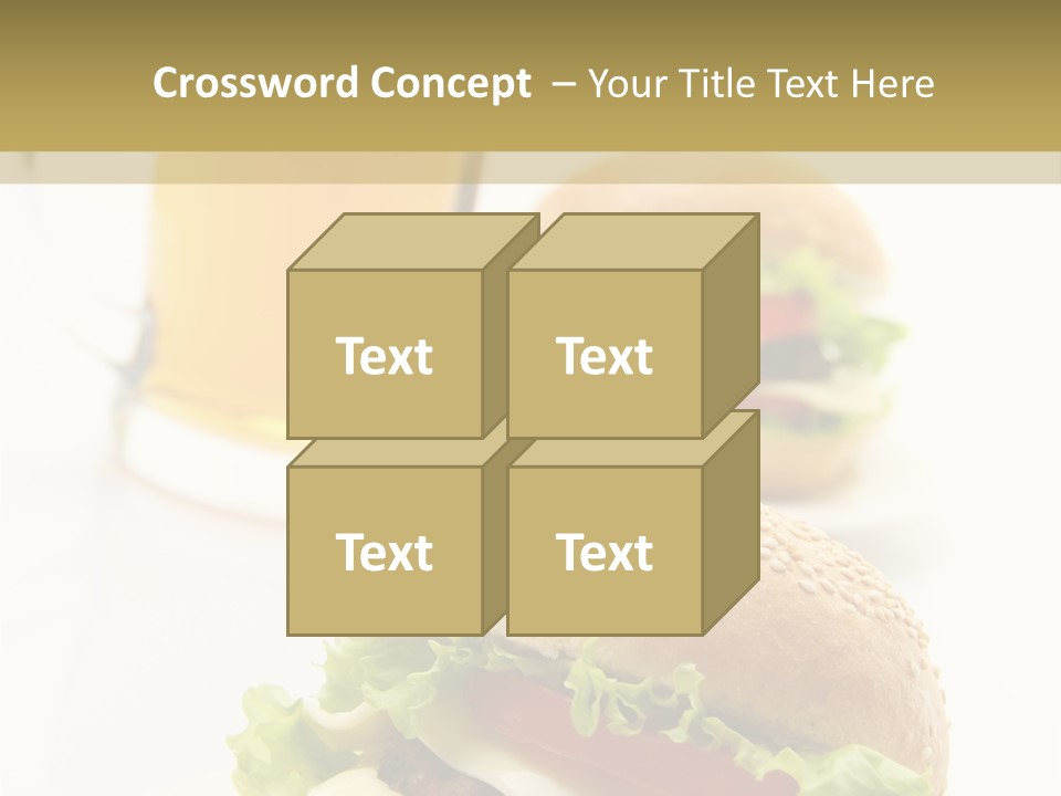 Unhealthy American Dinner PowerPoint Template