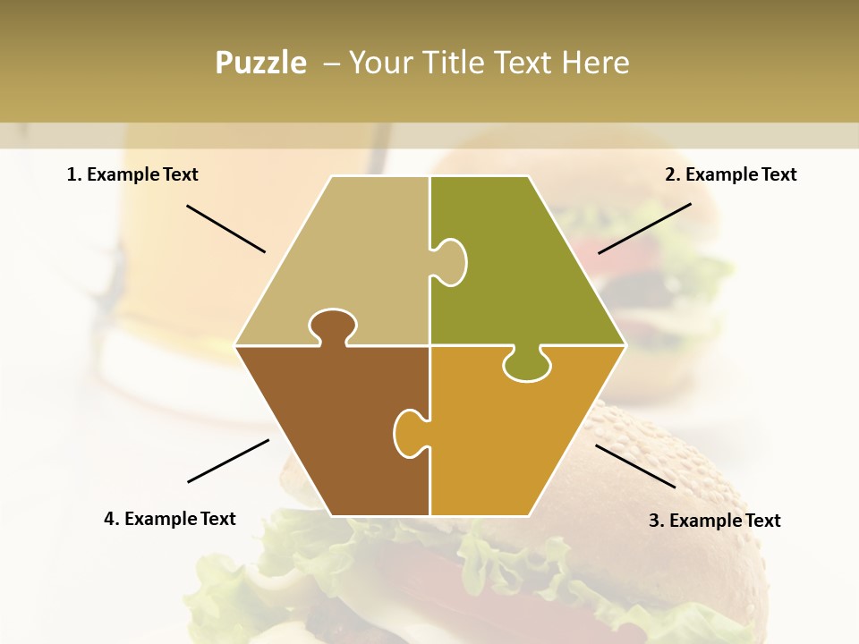 Unhealthy American Dinner PowerPoint Template