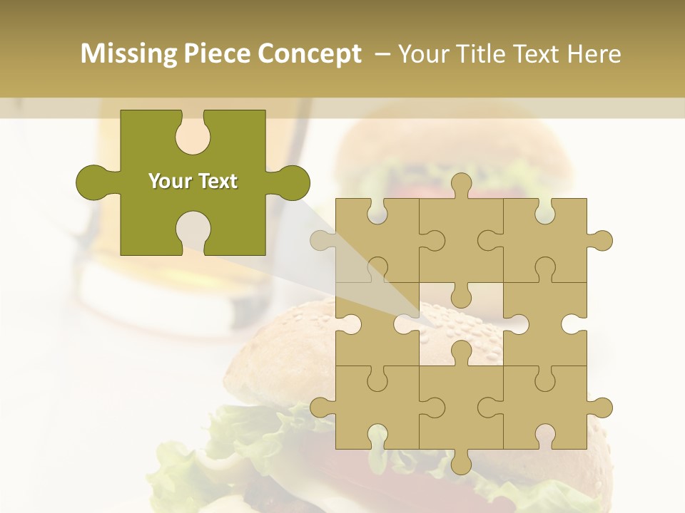 Unhealthy American Dinner PowerPoint Template