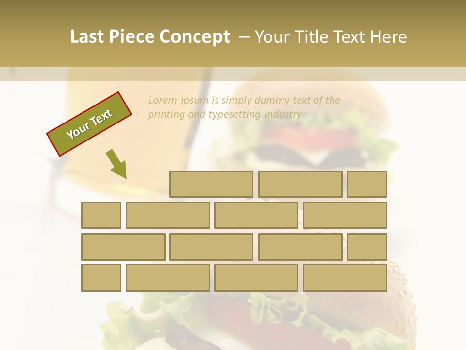 Unhealthy American Dinner PowerPoint Template