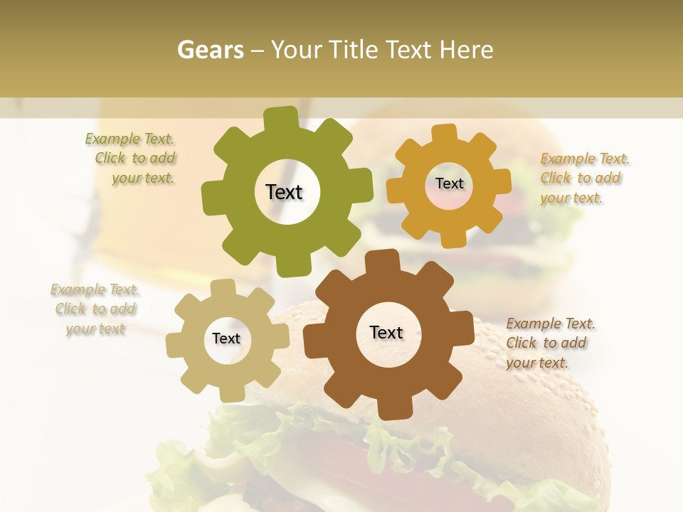 Unhealthy American Dinner PowerPoint Template