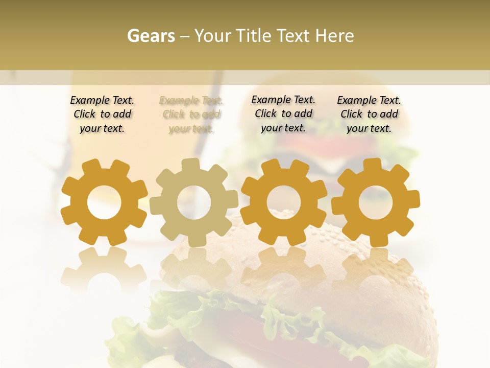 Unhealthy American Dinner PowerPoint Template