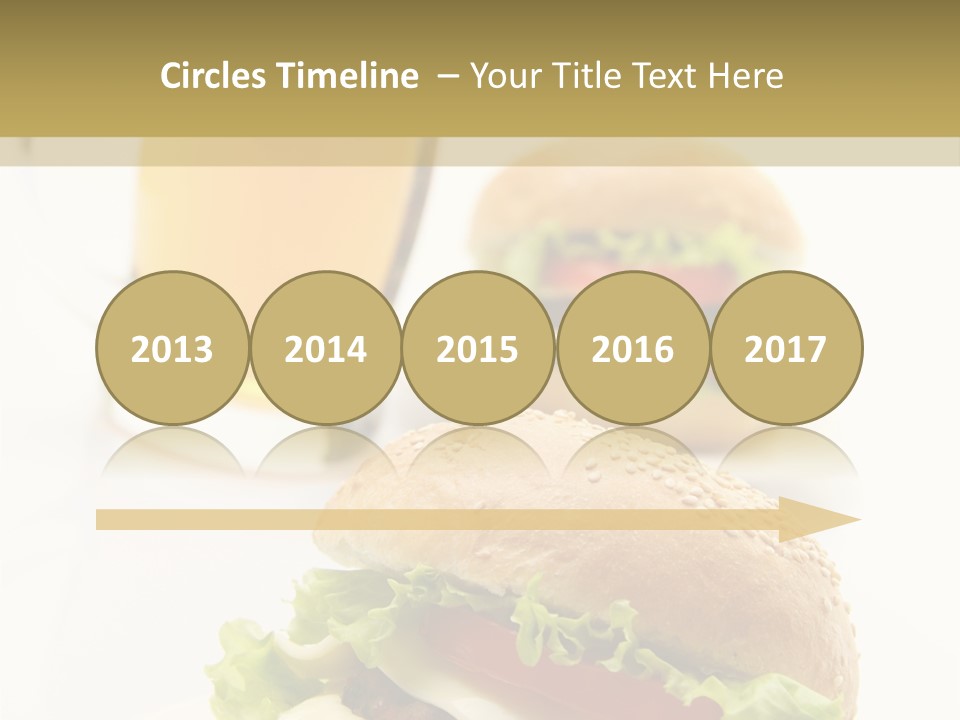 Unhealthy American Dinner PowerPoint Template