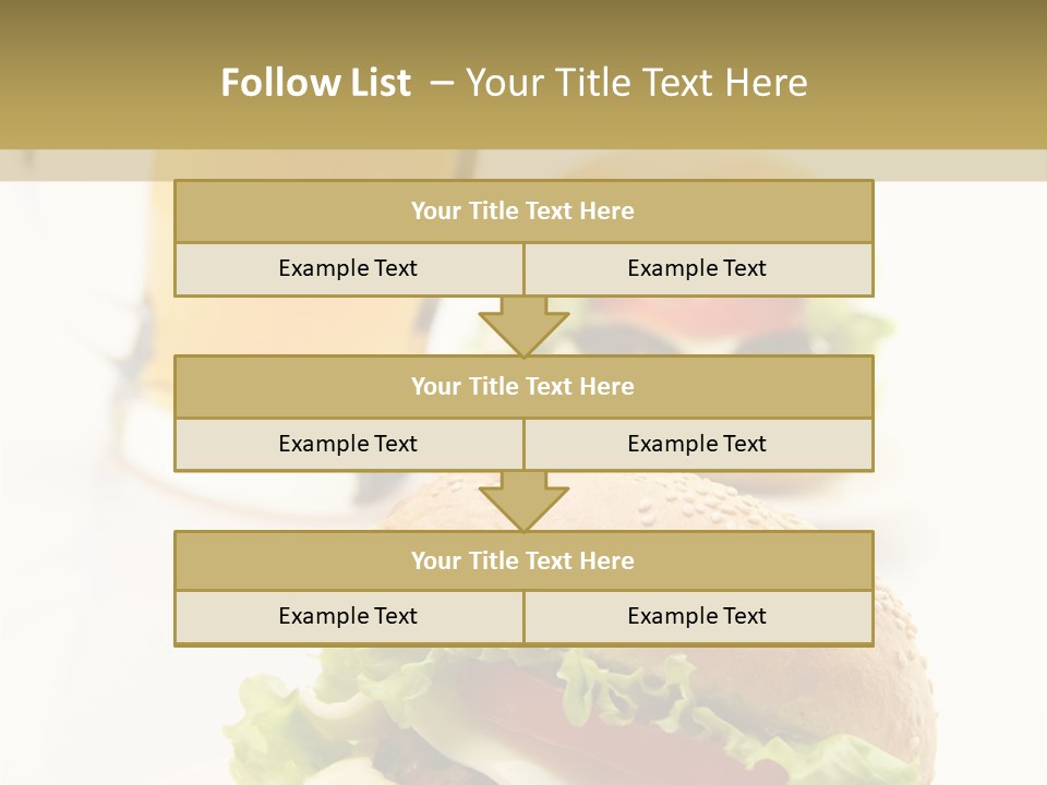Unhealthy American Dinner PowerPoint Template