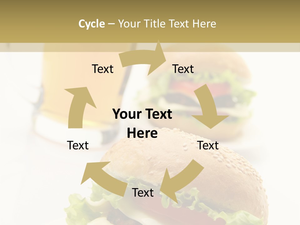 Unhealthy American Dinner PowerPoint Template