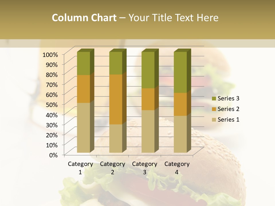 Unhealthy American Dinner PowerPoint Template