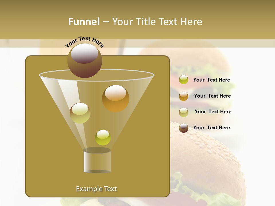 Unhealthy American Dinner PowerPoint Template