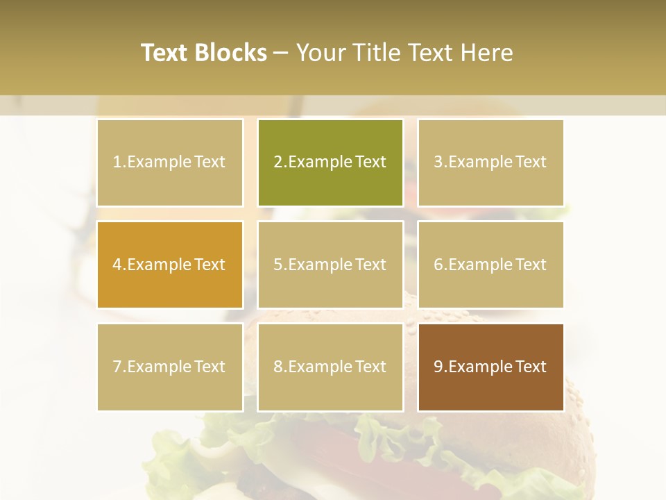 Unhealthy American Dinner PowerPoint Template