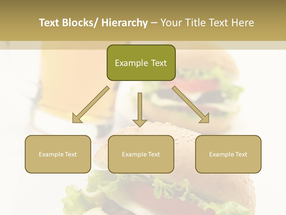 Unhealthy American Dinner PowerPoint Template