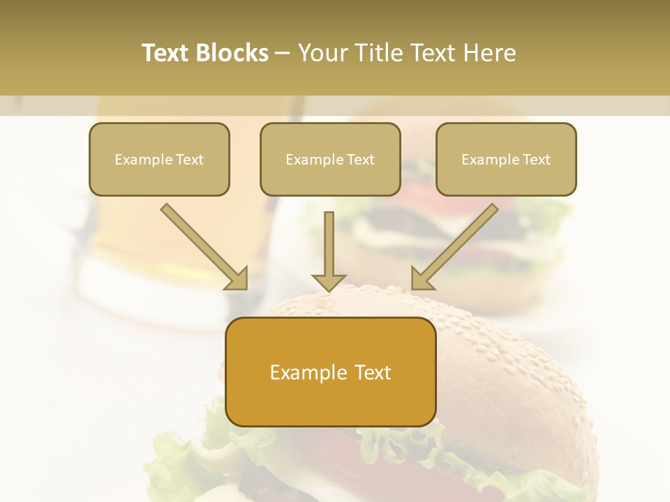 Unhealthy American Dinner PowerPoint Template