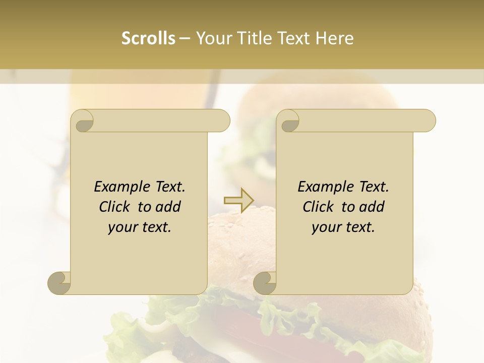 Unhealthy American Dinner PowerPoint Template
