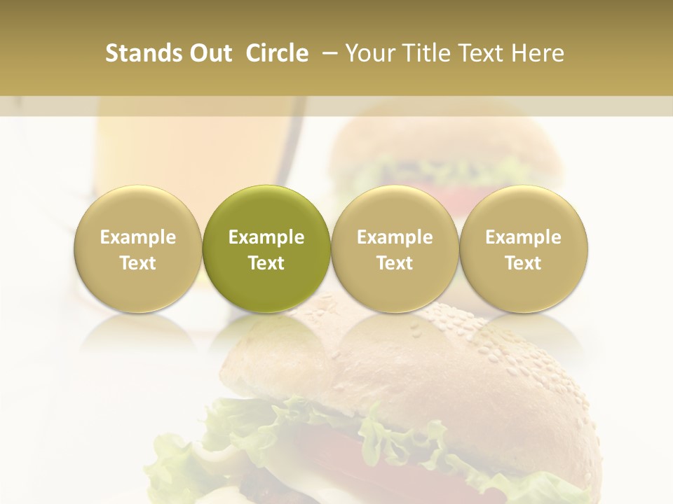 Unhealthy American Dinner PowerPoint Template