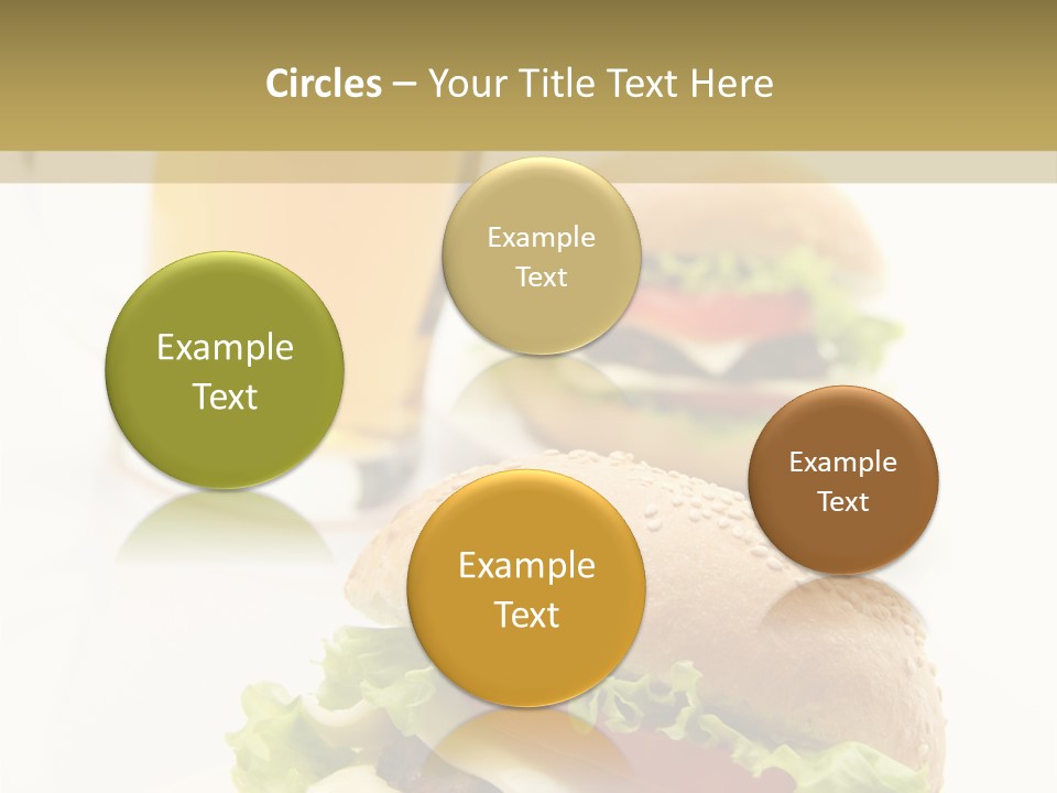 Unhealthy American Dinner PowerPoint Template