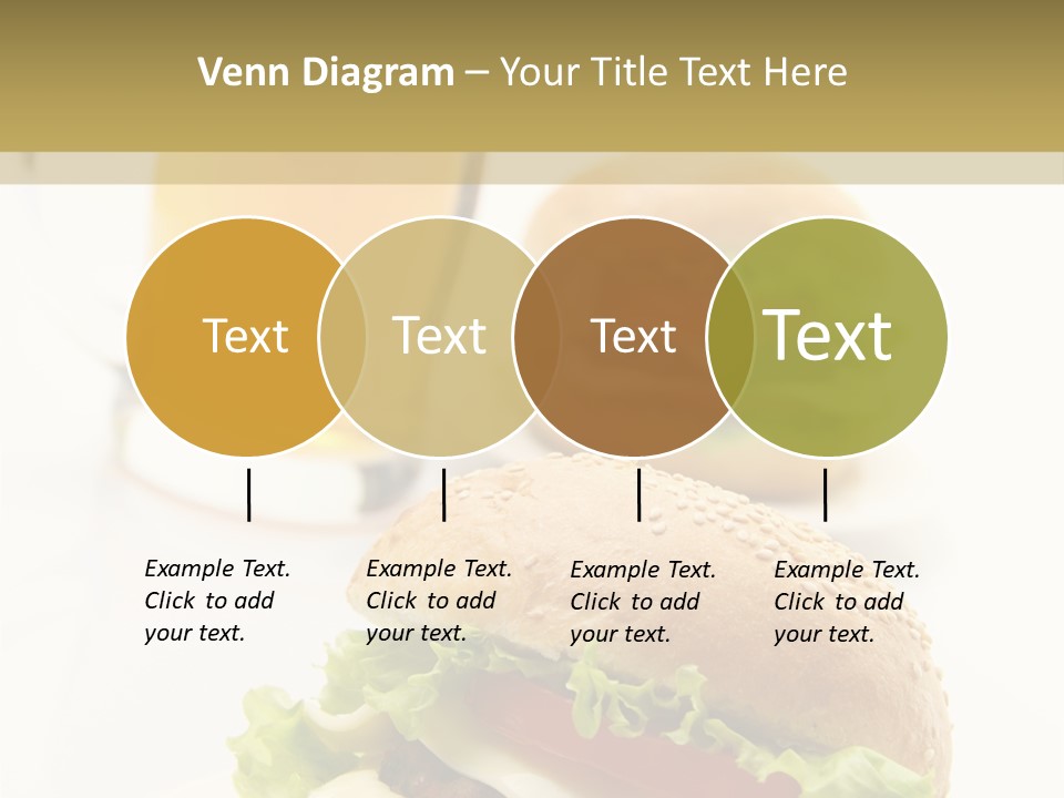 Unhealthy American Dinner PowerPoint Template