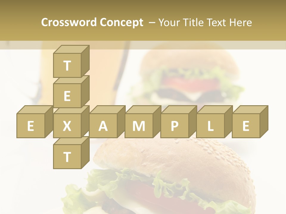 Unhealthy American Dinner PowerPoint Template