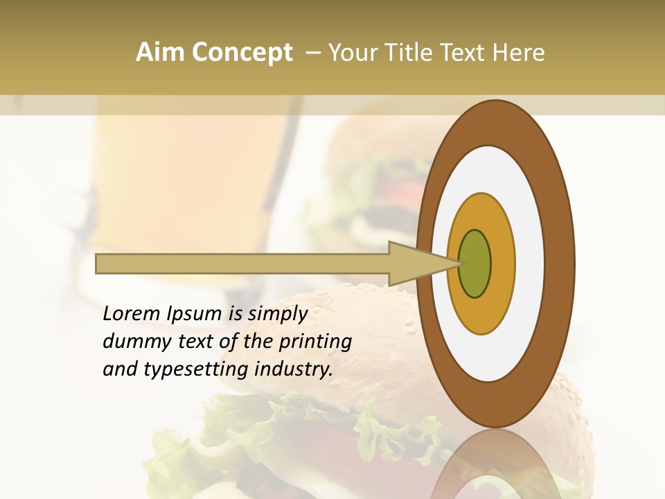 Unhealthy American Dinner PowerPoint Template