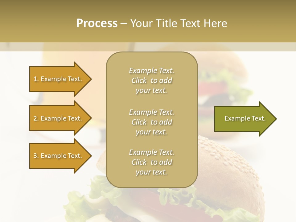 Unhealthy American Dinner PowerPoint Template