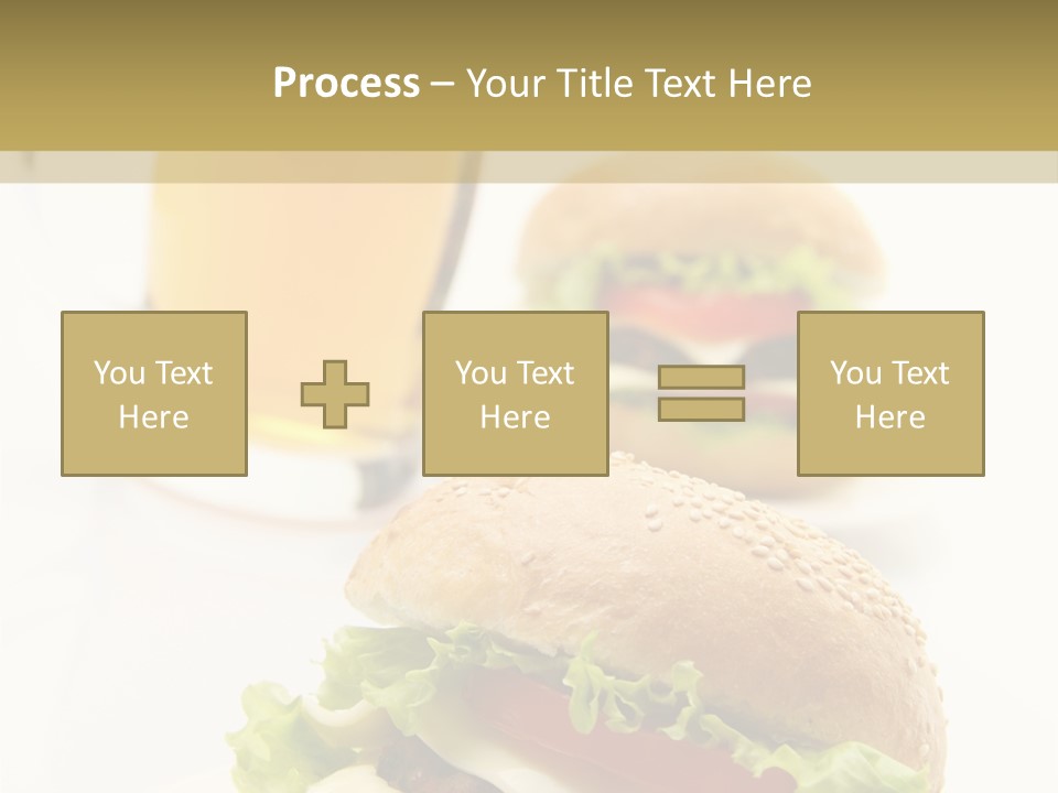 Unhealthy American Dinner PowerPoint Template