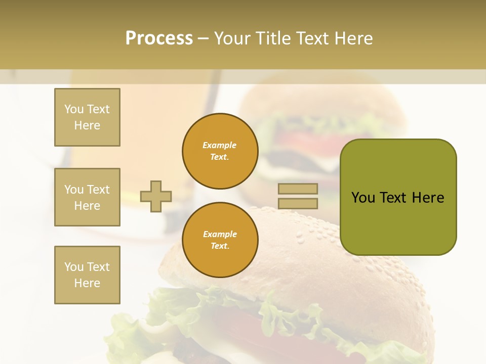 Unhealthy American Dinner PowerPoint Template