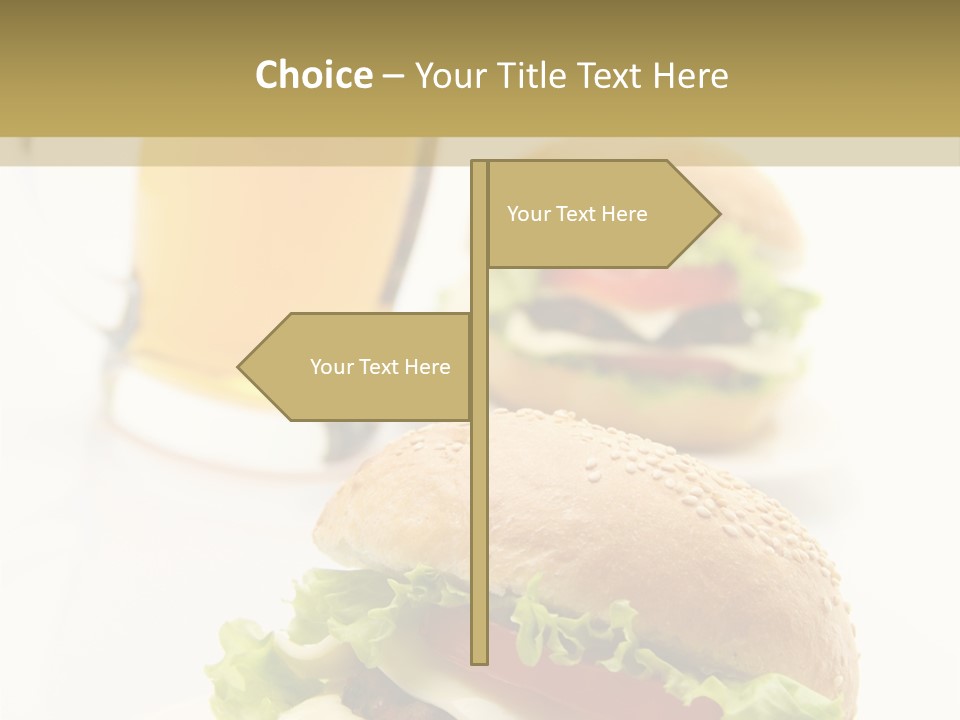 Unhealthy American Dinner PowerPoint Template